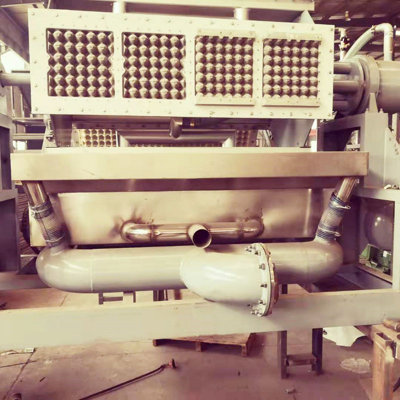 Rotary Paper Egg Tray Machine 2000-3000pcs/H Orange And Green Pulp Moulding Machine untuk pembuatan kertas telur karton / Tray