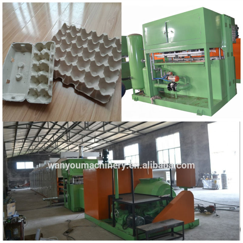 Eco Friendly Paper Egg Tray Making Machine Vacuum Forming System Mesin Cetakan Pulp