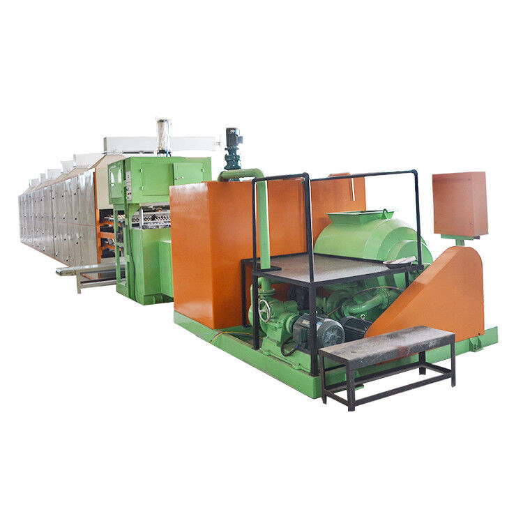 700-5000pcs Per Jam Mesin Membentuk Tray Telur Kertas Dengan Brick Conveyor Belt Dryer