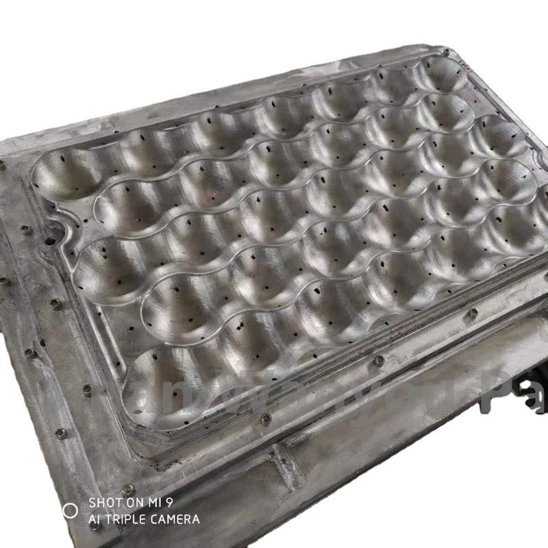 Kapasitas tinggi kertas Pulp Telur Tray Mesin pembuatan Plastik Film Kemasan 30-45kw Daya