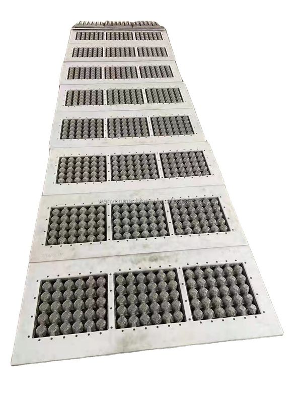 Daur ulang 2000pcs / h Mesin Tray telur kertas Mesin Pulp Molding Mesin Pulp Tray Making Machine