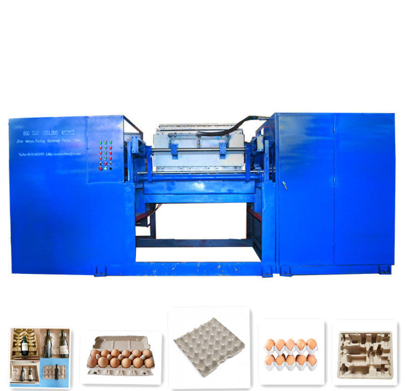 Desain yang disesuaikan Mesin Tray Telur Rotary Untuk Cetakan Pulp Kertas Limbah 150-450kg/jam