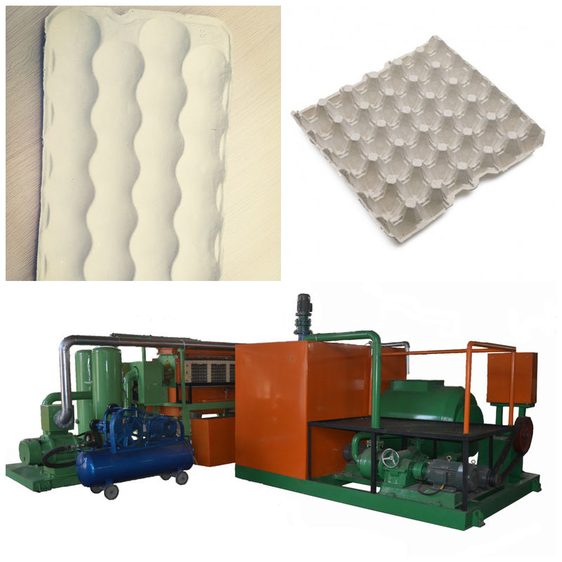 700-5000pcs/H Mesin Pulp Molding Pengolahan Baja Pengolahan Karton Telur Perangkat Manufaktur Untuk Produksi tanpa jahitan