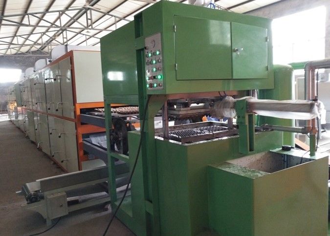 Lini Produksi Tangki Telur Pulp Kertas Limbah 700 pcs / jam Kapasitas Efisiensi Tinggi