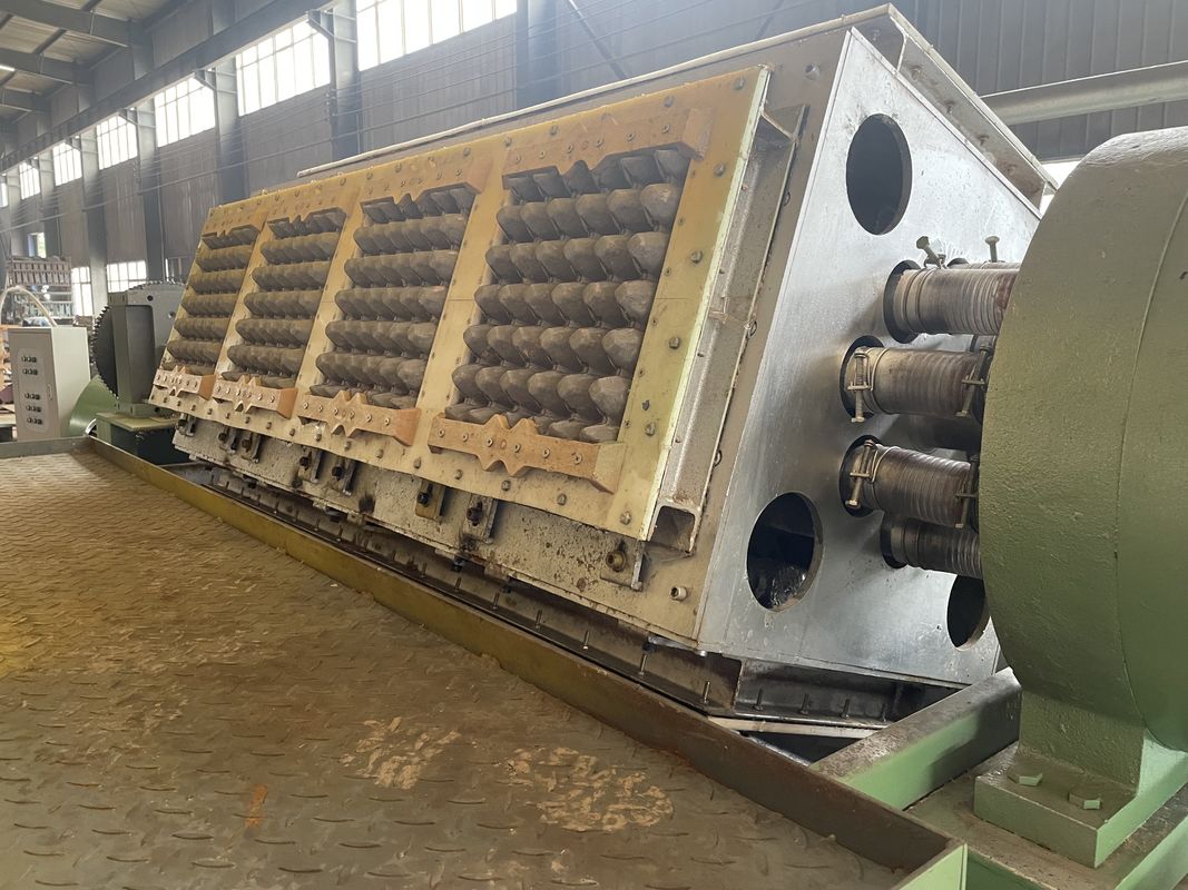 Mesin Pembuat Karton Telur Kertas Warna Hijau Dengan Lini Produksi Baki Telur Konsumsi Energi Rendah