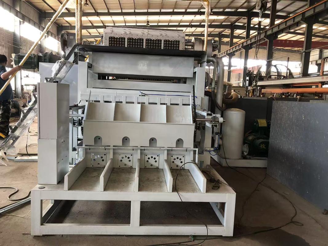 Kontrol PLC Tipe Putar Pembuat Karton Telur Lini Produksi Mesin Karton Telur Mesin Cetak Baki Telur