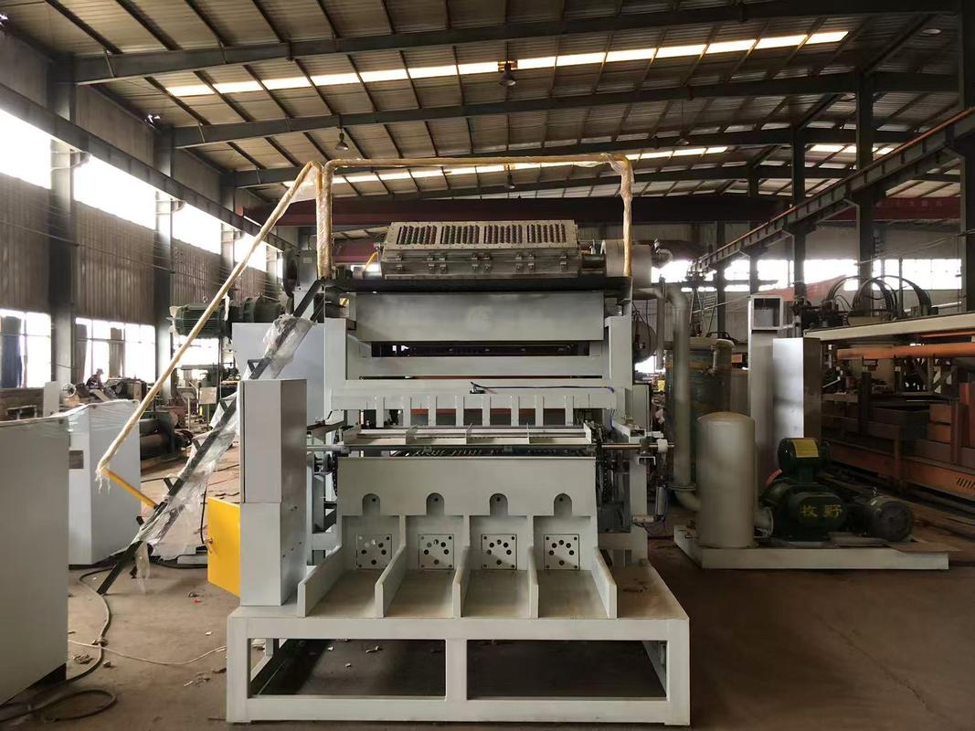 Kontrol PLC Tipe Putar Pembuat Karton Telur Lini Produksi Mesin Karton Telur Mesin Cetak Baki Telur
