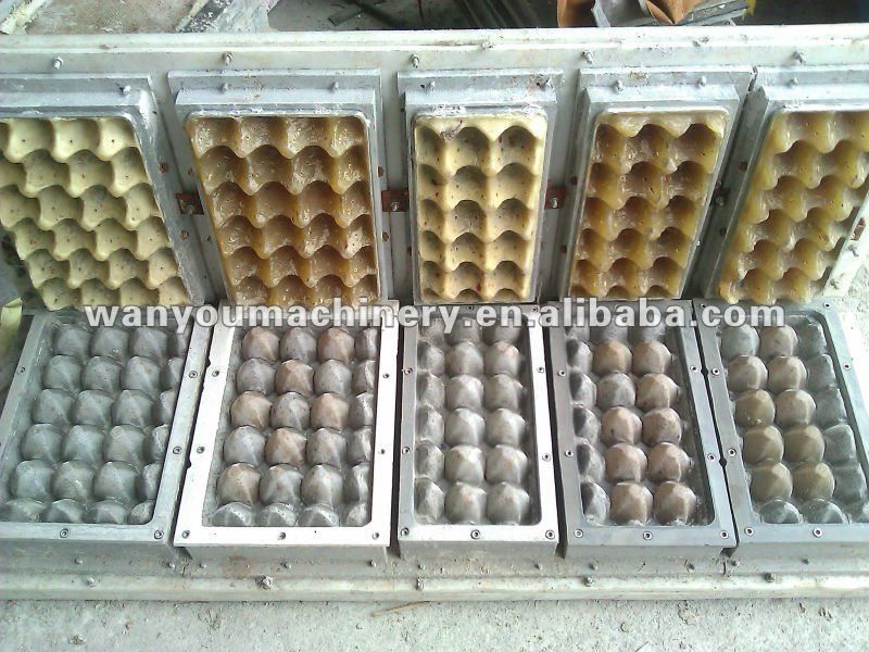 2 Cetakan Mesin Pembuat Baki Telur Bubur Kertas Tipe Bolak-balik Mudah Dioperasikan