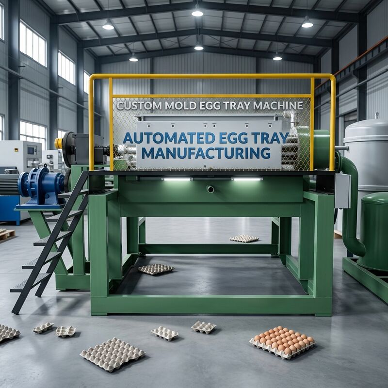 Rotary 3000- 5000pcs per jam Eggs Tray Produksi Paper Line Egg Tray Machine dengan Pulping Forming Pengeringan lengkap dan Sistem Pengemasan Otomatis