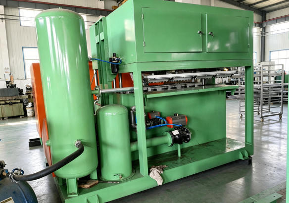Cetakan Aluminium 45kw 1500pcs Per Jam Mesin Baki Telur Lini Produksi Baki Telur Untuk Membuat Baki Telur Karton Telur Baki Sepatu Baki Pembibitan Dikendalikan PLC