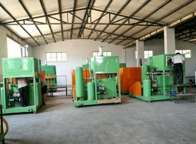 PLC dikendalikan 1300-1500pcs Per Jam Mesin Tray Telur Mesin Karton Telur Untuk Membuat Tray Telur Karton Telur Sepatu Tray Tray Nursery Tray Untuk Ide Bisnis Kecil Cetakan aluminium