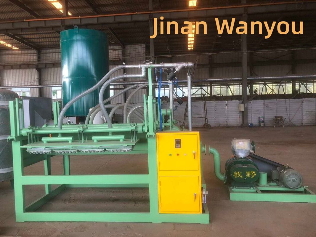 Mesin Pembuat Baki Telur Kertas Semi Otomatis dengan Struktur Sederhana dan Cetakan 1 kali 4 untuk Produksi 1500 Potongan per Jam