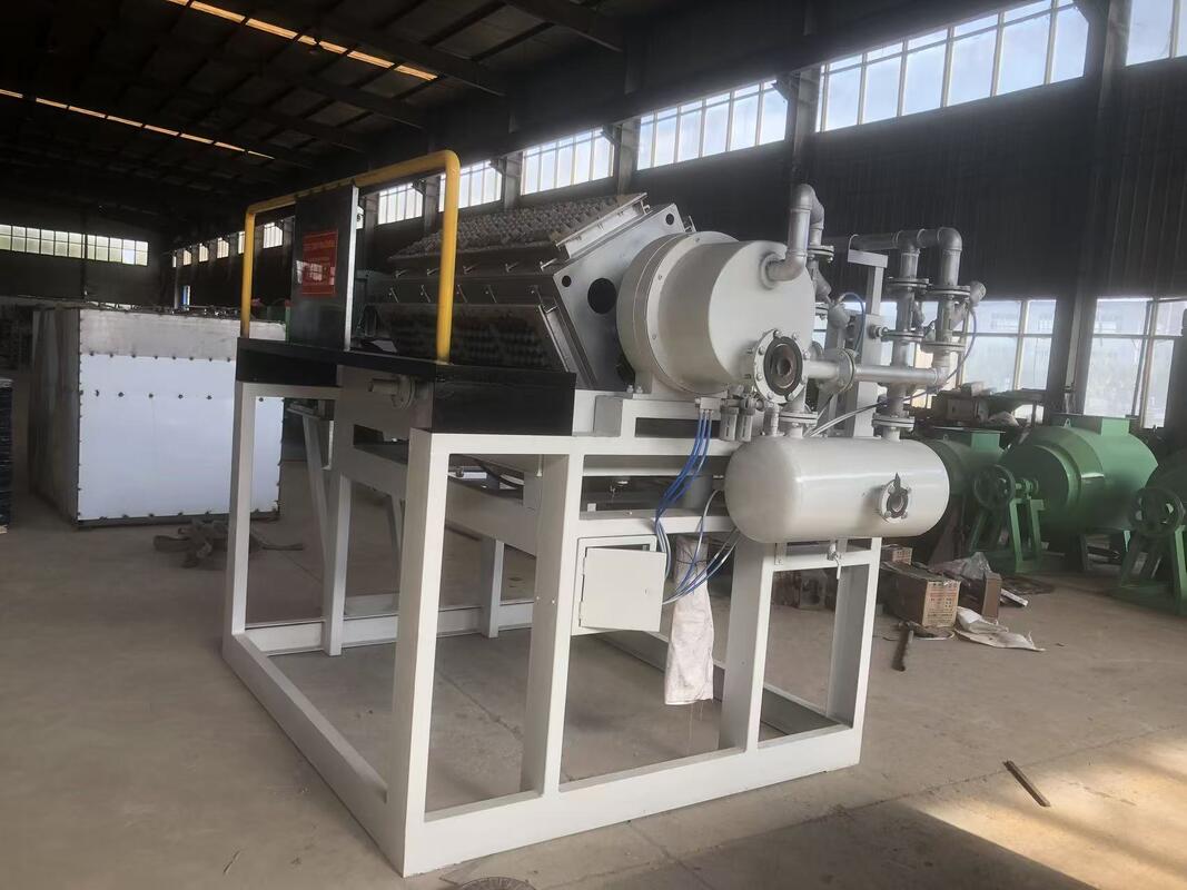 2500-3000 Pcs/h Mesin Tray telur kertas berputar Mesin cetak pulp kertas daur ulang PLC dikendalikan 80/120KW