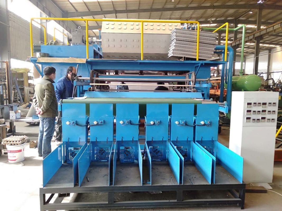 Kapasitas Besar 6000pcs/jam Mesin Cetak Pulp Kertas Lini Produksi Mesin Baki Telur