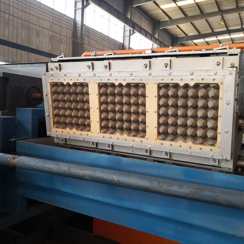 295*295mm Telur Tray Produksi Line Aluminium Membentuk Cetakan Apple Tray Membuat Mesin