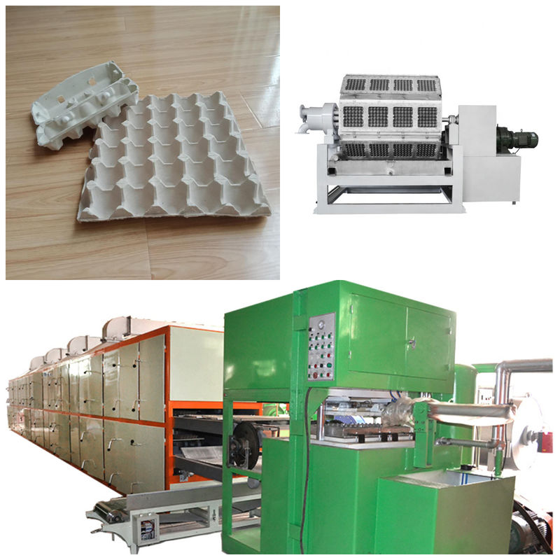 Low Power PLC Control Paper Pulp Tray Making Machine Dengan Dukungan Teknis Online