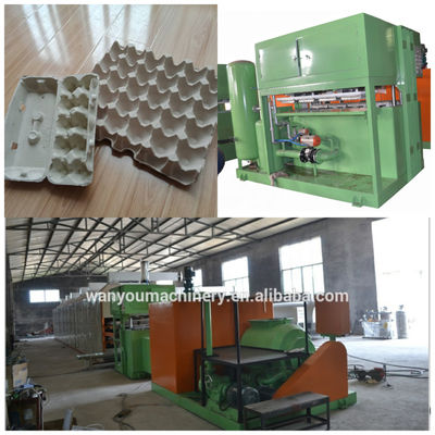 PLC Otomatis Kompak Kertas Pulp Mesin Pembuat Baki Telur Kecil 7.5KW