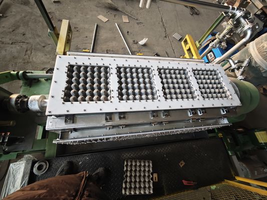 Baru WANYOU Otomatis Daur Ulang Paper Telur Tray Mesin Pulp Molding Machine PLC Control Touch Screen Panel 2500-3000pcs / h
