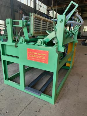 1*4 Cetakan 1500 pcs/h Mesin Tray Telur Kertas / Pulp Molding Mesin Harga Mudah Operasi Ide Bisnis Kecil