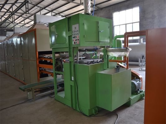 Limbah kertas daur ulang Mesin Tray telur kertas bekas / Otomatis kertas Pulp Egg Tray Produksi Line
