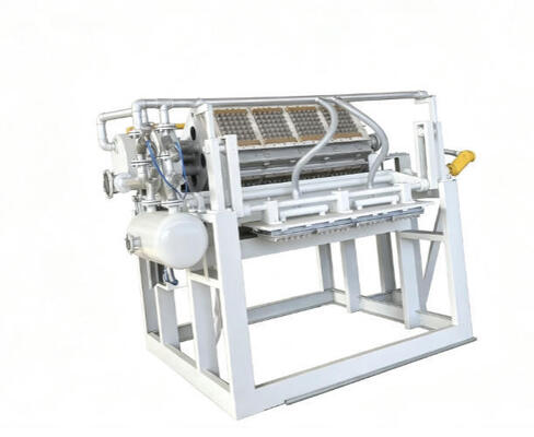 2500-5000pcs/h Apple Tray Paper Egg Tray Machine Egg Carton Produksi Lini Menghemat Energi Dikendalikan PLC