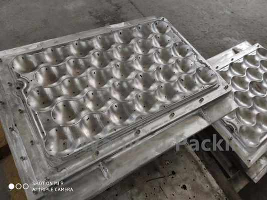 Container Pulp Cetakan Mesin Cetakan Pulp Kertas Kecil Dengan Cetakan Aluminium